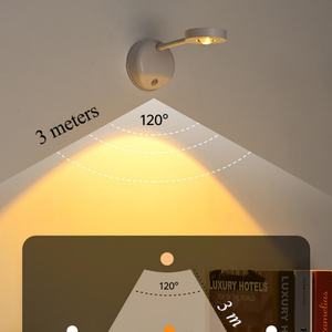 Nueva Lámpara de Gabinete Inalámbrica con Rotación de 360°, Foco LED Recargable con Sensor de Movimiento, Lámpara de Pintura, Lámpara de Atardecer Recargable - Product Image 2