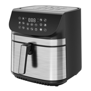 Nuovo design 8L 10L di alta qualità acciaio inossidabile <span class=keywords><strong>XL</strong></span> potenza digitale friggitrice ad aria due elementi riscaldanti aerofrecciatori - Product Image 2