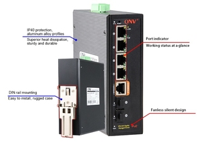 OEM 6 Cổng Công Nghiệp Gigabit PoE Fiber <span class=keywords><strong>Switch</strong></span> L2 Quản Lý Chuyển Mạch Ethernet Hỗ Trợ Cctv Ip Camera - Product Image 5