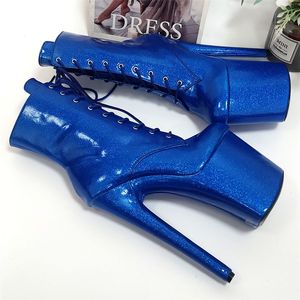 2022 <span class=keywords><strong>bottes</strong></span> de laçage sexy avec cuir verni à <span class=keywords><strong>paillettes</strong></span> et <span class=keywords><strong>bottes</strong></span> pour femmes à talons super hauts - Product Image 4