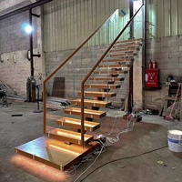 VIKO 2025 Escalier d'intérieur de haute qualité Design moderne Escalier à cordes MONO en bois et acier