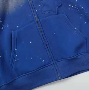 Sudaderas con capucha estampadas de mezcla de algodón 100% para hombre de alta calidad, nuevo diseño personalizado, tela de lana, patrón sólido, teñido liso para invierno - Product Image 4