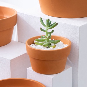 Pots de plantes en céramique terre cuite avec trou de drainage Mini conteneur pour <span class=keywords><strong>cactus</strong></span> succulent pour jardin domestique et plantes d'intérieur - Product Image 2