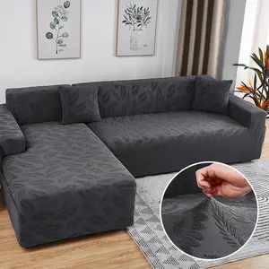 Europese Jacquard Universele Stretch Sofa Cover Set, Elastische Hoes Bank Hoes Antislip 7 Zits Sofa Seat Covers