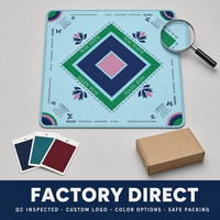 Tapis de Mahjong pliable et portable Jia Xi, moderne et minimaliste, imprimé carré, en matériau de boue de diatomée, idéal pour un usage domestique, antidérapant