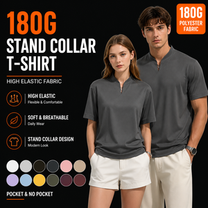 Camiseta de Manga Corta con Cuello en V para Hombre, Color Gris, Corte Ajustado, Informal, de Algodón Jersey, Transpirable, Diseño de Punto de Color Sólido - Product Image 1