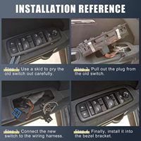 Interrupteur de lève-vitre électrique 84810-32070 pour Toyota Land Cruiser 1990-2004 côté passager
