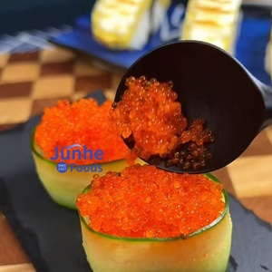 Caviar de Tobiko Rouge en Gros, Caviar de Poisson Volant Sucré et Croustillant, Saveurs Variées, OEM, pour Sushi, <span class=keywords><strong>Cuisine</strong></span> Asiatique, Plats de Fruits de Mer, Boîte pour Enfants - Product Image 2