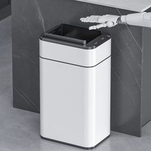 ELPHECO 30L Indoor Household <span class=keywords><strong>Smart</strong></span> Rechteck Mülleimer Flügel-Offenes Design mit Mülls ack fixierer für Küche und Büro - Product Image 1