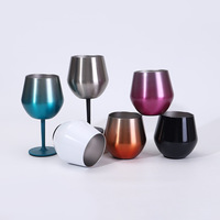 Gobelet isotherme de haute qualité de 14 oz en acier inoxydable 304, gobelet coloré créatif, verre à vin portable, base détachable