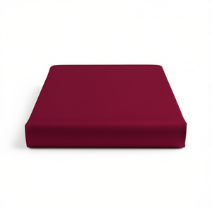 Sábana Ajustable 100% Algodón Color Burdeos Tamaño Super King 180x200cm - Product Image 3