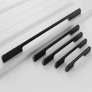 Tay nắm tủ màu đen vàng thời trang, hợp kim nhôm, tay nắm dài cho tủ bếp, tay nắm ngăn kéo, núm cửa tủ, phụ kiện cửa phòng, đồ nội thất - Product Image 3