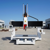 Router CNC de 5 Ejes para Patrones de Fundición, Máquina de Carpintería de 5 Ejes para Moldes de Fundición, Máquina de Fabricación de Patrones de Espuma de 5 Ejes
