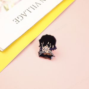 16 modèles de broches Inosuke, badge en métal d'anime de dessin animé, bijoux en métal, épingle Demon Slayer pour cadeau d'enfant - Product Image 5