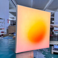 Panneau acrylique rétroéclairé à dégradé dynamique Cyber Aesthetic avec application Bluetooth pour smartphone, studio de diffusion en direct, art mural créatif