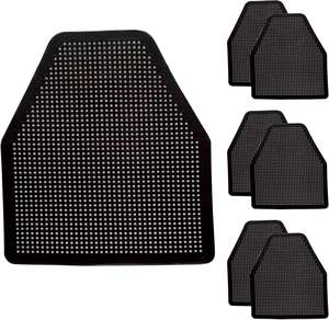 Juego de Alfombrillas Antideslizantes Modernas de Plástico para Inodoro y Urinario, Diseño Sólido, para Uso en Baños - Product Image 1