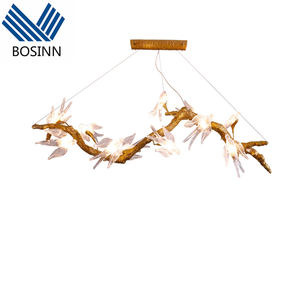 Lampadario a Rami in Rame, Lampada a Sospensione di Lusso in Stile Nordico, Luci Decorative a Forma di <span class=keywords><strong>Rondine</strong></span> e Uccellini - Product Image 6