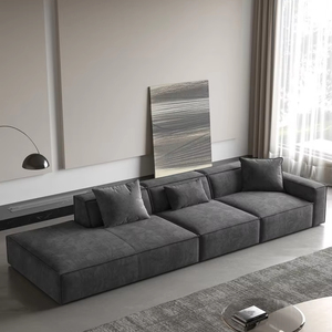 Nordic Modern Minimalism Living Room <strong>L</strong> <strong>Shaped</strong> Combination Modular Fabric Sectional <strong>Sofa</strong> - Product Image 2