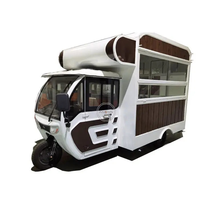 OEM Mobile Customized Electric Fast Food Kiosk Cargo Tricycles Three Wheels Cheap Tuk Tuk Car for Sale Europe