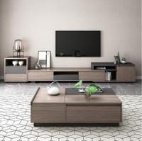 Table basse moderne et meuble TV combinés pour salon, table basse relevable multifonctionnelle et meuble TV
