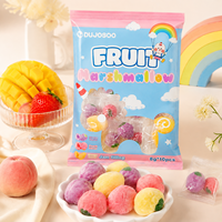 OEM Private Label Fruit Marshmallow Snoepjes Gevuld met Jam Zachte Snoepjes Druif Perzik Mango Smaak Individueel Verpakt Kindersnack