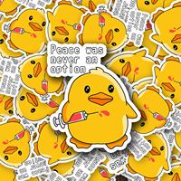 Aimant de réfrigérateur souple en PVC découpé, étanche, motif canard de dessin animé amusant, avec design personnalisable, marque LiCheng, pour usage domestique