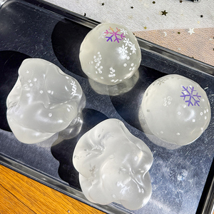 Jouet ASMR Flocon de Neige Mochi en Huile de Coco, Balle Super Douce Anti-Stress, Cadeau pour Soulager la Fatigue, Jouets à Presser - Product Image 6