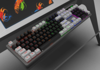 Clavier de jeu mécanique personnalisé 104 touches, couleur sublimée, profil bas, ABS