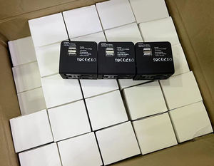 Adaptador de Corriente de Carga Rápida de 2.1A con Enchufe USB Dual, Adaptador de Viaje Eléctrico Universal 4 en 1 para Computadora Portátil, para Cargador de <span class=keywords><strong>iPhone</strong></span> - Product Image 6