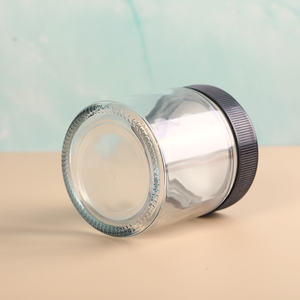 2Oz 3Oz 4Oz Hot Bán Mùi Bằng Chứng <span class=keywords><strong>Jar</strong></span> Rỗng Rõ Ràng Vòng Màu Đen Có Nắp Đậy Hộp Đựng Thức Ăn Trẻ Em Chịu Mài Mòn Lọ Thủy Tinh Với Cap - Product Image 2