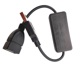 <b>Usb</b> Extension Cord With <b>Switch</b> 1 Port Type A Male To Female Iec Connector 2.4a Pvc Wire - Product Image 1