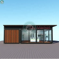 Magasin de conteneurs préfabriqués de taille personnalisée, conteneur mobile, mini-marché, magasin de détail, épicerie
