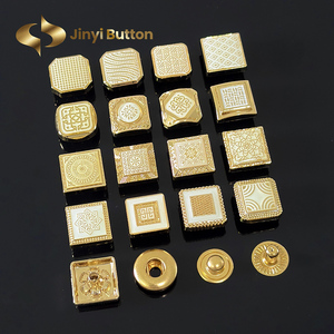 Jinyi nút nhà máy OEM ODM logo thương hiệu 12mm tùy chỉnh Arab hồi giáo quần áo jubah thobe Snap Nút Kẽm hợp kim kim loại vàng nút - Product Image 6