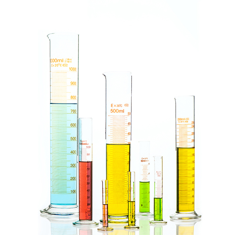 Стеклянный мерный цилиндр 5 мл 10 мл 25 мл 50 мл 100 мл 250 мл 500 мл 1000 мл