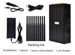 Tragbarer Signalfehlerdetektor Scanner Wiederholer 10 Antennen 2G 3G 4G 5G GPS GSM WLAN Mobiltelefon Anti-Spionage-Gerät