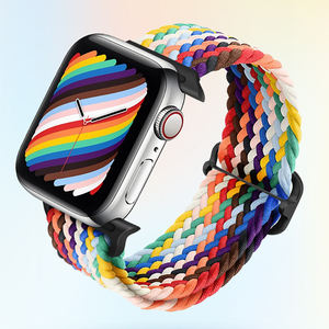 Correa <span class=keywords><strong>de</strong></span> Reloj <span class=keywords><strong>de</strong></span> Nailon Tejido con Hebilla Deslizante Ajustable para Apple Watch Series 11 10 Ultra SE 46mm 49mm, Pulsera <span class=keywords><strong>de</strong></span> Tela Trenzada - Product Image 2