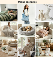Tissu en polaire Sherpa gaufré ultra doux et texturé pour couvertures, plaids, literie, oreillers et coussins de maison - Vente en gros