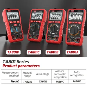 Multímetro Digital TA801A/B/C/D Mini Smart Ture <span class=keywords><strong>Rms</strong></span> Ac Dc Ncv Auto Range Multímetros digitales Probador Ohm Hz Medidor de voltaje - Product Image 5