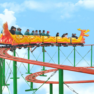 Atractiva Montaña Rusa de Acero con Forma de Dragón para Parques de Diversiones, Certificación CE, Capacidad para 16 Personas - Product Image 1