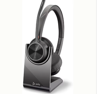 Poly-voyager 4320 Headset nirkabel UC + dudukan pengisi daya (Plantronics) - Headphone dengan mikrofon