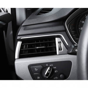Marco Decorativo de Acero Inoxidable para la Rejilla de Ventilación del Aire Acondicionado Delantero, Accesorios Interiores para el Tablero de Instrumentos de Automóviles Audi A4L 2017-2019 - Product Image 4