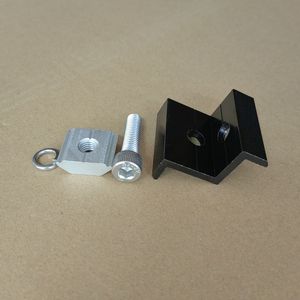 Đen khung 30mm 35mm tấm pin mặt trời kết thúc giữa Kẹp Giữa cho PV mô-đun năng lượng mặt trời mái nhà mặt đất gắn kết hệ thống - Product Image 3