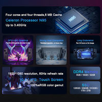 Ready to Ship 3 in 1 Handheld Gaming PC Intel N95 in Stock Fast Shipping 10.5 Inch Touchscreen Tablet Pocket Mini Laptop
