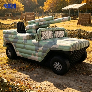 Décoy gonflable tout-terrain haute performance REMEYA, résistant aux déchirures, ignifuge et avec sac de transport pour les terrains d'entraînement - Product Image 1