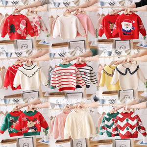 Pulls de Noël pour enfants en gros, version coréenne, nouveaux pulls tricotés épais à imprimé animal pour garçons et filles - Product Image 5