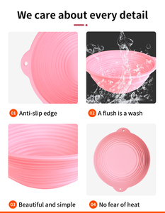 Cestini in Silicone <span class=keywords><strong>per</strong></span> impermeabilizzare il <span class=keywords><strong>pane</strong></span> Set da 8 pollici tondi ovali a lievitazione naturale Kit cestini <span class=keywords><strong>per</strong></span> <span class=keywords><strong>pane</strong></span> pieghevoli - Product Image 3