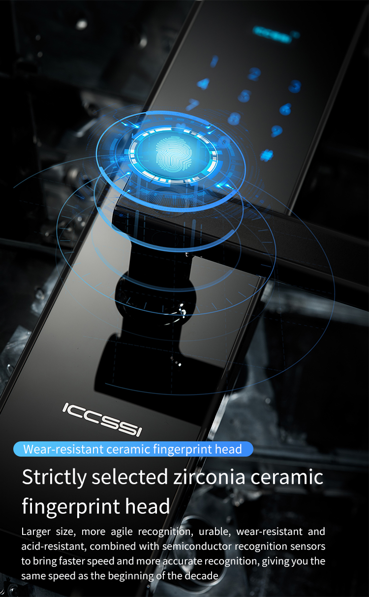 Khóa Cửa Vân Tay Thông Minh IccssI K6