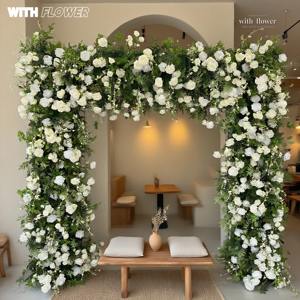 قوس زفاف رومانسي عملاق ، تصميم زفاف الشاطئ ، تصميم زفاف الكنيسة الرومانسية - Product Image 5