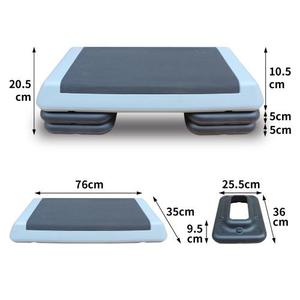 ออกกำลังกายสีดำปรับสีแดงได้ออกกำลังกายแบบแอโรบิคสเต็ปออกกำลังกายแพลตฟอร์มออกกำลังกายแบบขั้นบันไดเทรนเนอร์พร้อมที่ยก2ตัว - Product Image 2