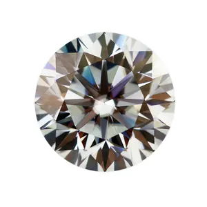 Zuanyang, venta al por mayor, azul claro, redondo, corte brillante, piedra de diamante VVS, 1ct, gemas sintéticas de moissanita, piedras de diamante sueltas